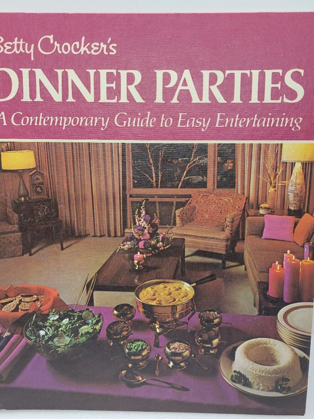 Vintage 1974 Betty Crocker's Dinner Parties Hard Cover Cookbook